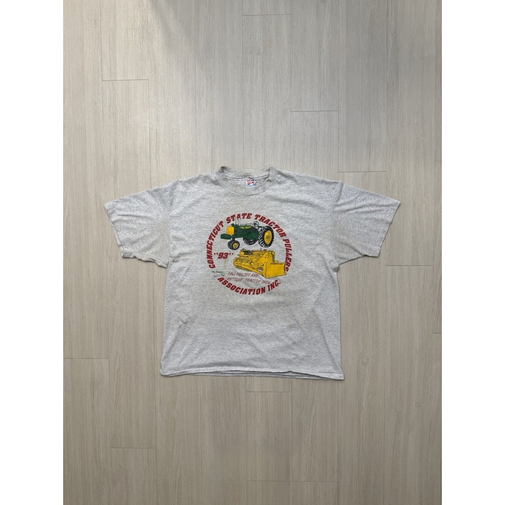 1993 Single Stitch Connecticut State Tractor Pullers Shirt Men's Size XL